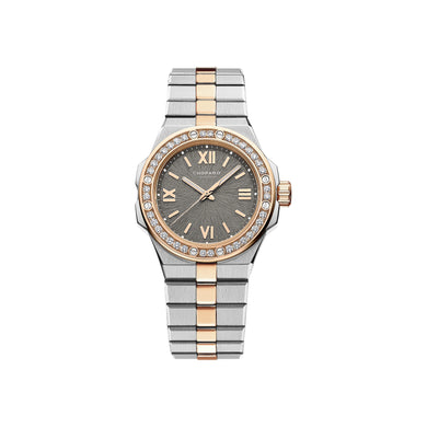 Chopard - Alpine Eagle 36 Acier inoxydable / Or rose / Diamant / Gris