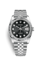 Charger l&#39;image dans la galerie, Rolex Datejust 36 Stainless Steel Fluted / Jubilee / Black Computer