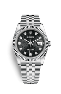 Rolex Datejust 36 Stainless Steel Fluted / Jubilee / Black Computer