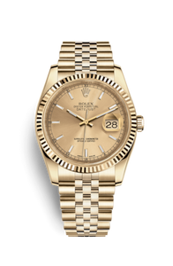 Rolex Datejust 36 or jaune cannelé / jubilé / champagne