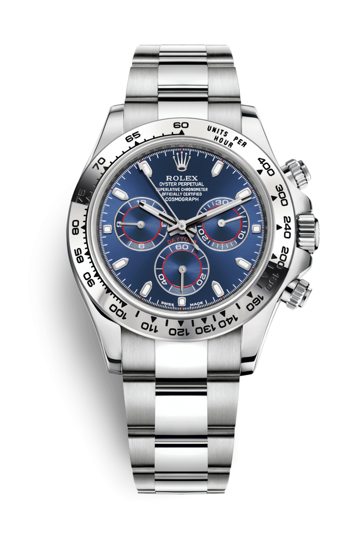 Rolex Cosmograph Daytona White Gold / Blue