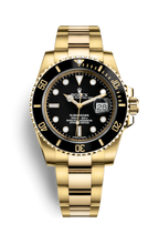 Charger l&#39;image dans la galerie, ROLEX Submariner Date Yellow Gold / Black / Cerachrom