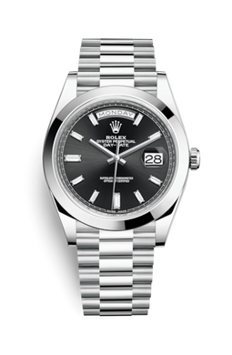 Rolex  Day-Date 40 Platinum / Black Diamond