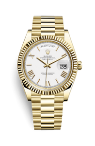 Rolex Day-Date 40 Yellow Gold / White - Roman