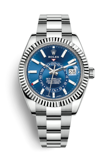 Rolex Sky-Dweller Stainless Steel / White Gold / Blue