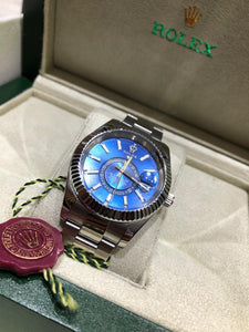 Rolex Sky-Dweller Stainless Steel / White Gold / Blue
