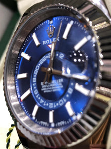 Rolex Sky-Dweller Stainless Steel / White Gold / Blue