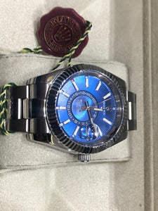 Rolex Sky-Dweller Stainless Steel / White Gold / Blue