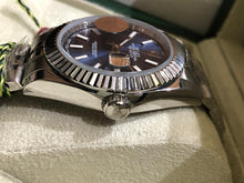 Charger l&#39;image dans la galerie, Rolex Datejust 41 Acier Inoxydable Cannelé / Jubilé / Bleu  126334-0002