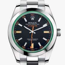 Charger l&#39;image dans la galerie, Rolex Milgauss GV Stainless Steel / Black 116400gv-0001