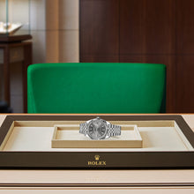 Charger l&#39;image dans la galerie, Rolex Datejust 41 acier inoxydable cannelé / jubilé / rhodium foncé