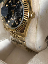 Charger l&#39;image dans la galerie, Rolex Datejust 36 Yellow Gold Fluted / Jubilee / Black Computer