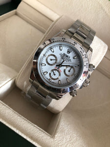 Rolex Cosmograph Daytona Acier / Blanc