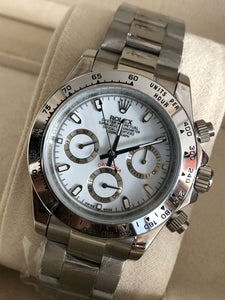 Rolex Cosmograph Daytona Acier / Blanc