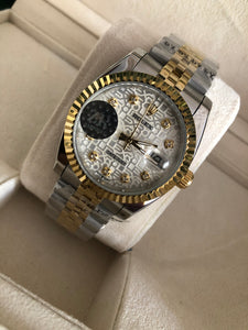 Rolex Datejust 36 Stainless Steel / Yellow Gold / Fluted / Silver Computer / Jubilee