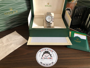 Rolex Cosmograph Daytona Acier / Blanc