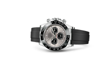 Charger l&#39;image dans la galerie, Rolex Cosmograph Daytona Or Blanc / Cerachrom / Argent / Oysterflex