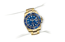 Charger l&#39;image dans la galerie, ROLEX Submariner Date Or Jaune / Bleu / Cerachrom 116618lb-0003