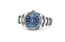 Charger l&#39;image dans la galerie, Rolex Sky-Dweller Stainless Steel / White Gold / Blue
