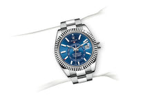 Charger l&#39;image dans la galerie, Rolex Sky-Dweller Stainless Steel / White Gold / Blue