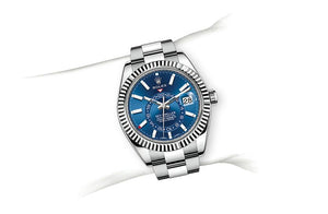 Rolex Sky-Dweller Stainless Steel / White Gold / Blue